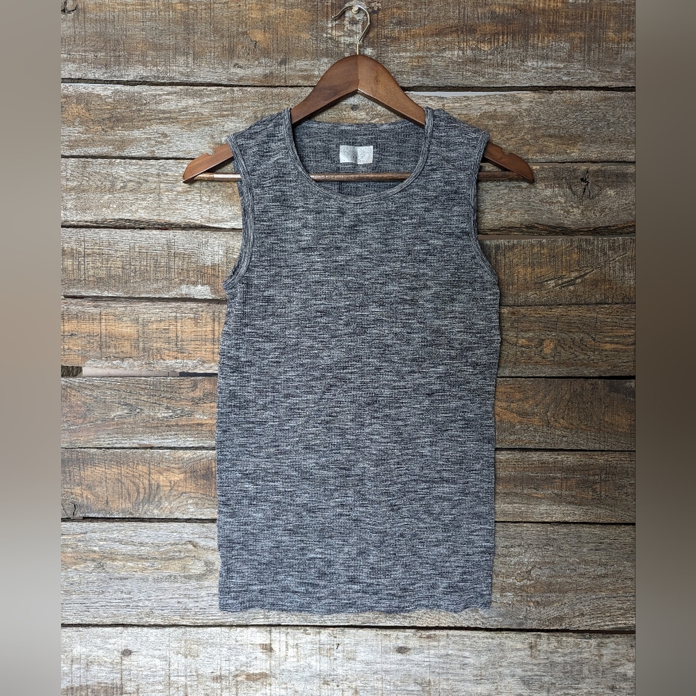 Athleta Gray Marled Renew Compression Tank